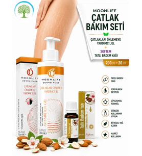 Moonlife Çatlak Önlemeye Yardımcı Jel 200 ml & Softem Tatlı Badem Yağı 20 ml