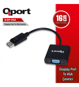 QPORT QPORT Q-DP-VGA DISPLAY TO VGA ÇEVİRİCİ