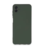 Samsung Galaxy A04e Kılıf Nano İçi Kadife Silikon - Koyu Yeşil