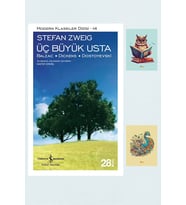 Üç Büyük Usta - Stefan Zweig 9789754586152 İş Bankası Kültür Yayınları - Not Defterli Seti (Renksiz)