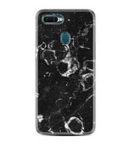 Oppo A5S A15 A16 A54 A55 A73 A74 Kılıf Desemli Silikon Black Hole Marble 1387