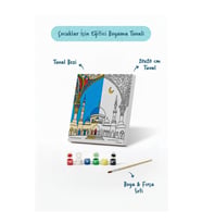 Cami Temalı Şövalesiz Boya Seti 20x20