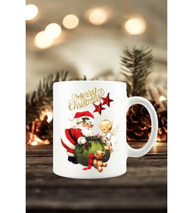 Yılbaşı Yeni Yıl Konseptli Noel Baba Christmas Kupa Bardak