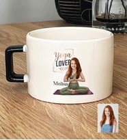 Kişiye Özel Karikatürlü Yoga Lover Motivasyon Lüks Fincan Doğum Günü Hediyesi