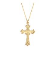 Altın Kaplama Gümüş Otantik Cross Kolye
