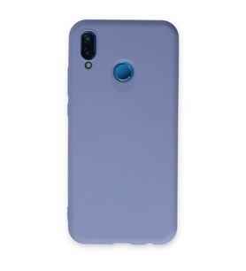 Huawei P20 Lite Kılıf Nano İçi Kadife Silikon - Lila