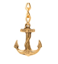 Anahtarlık Çıpa Halatlı Pirinç Döküm (Bronz)