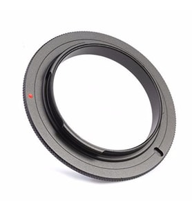 Sony NEX için 58mm ters makro adaptörü