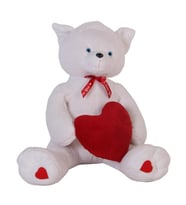 Kedi Beyaz Wellsoft 50 cm