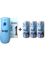 Garden Oda Kokusu Otomatik Makine + Oda Sprey Akdeniz Esintisi Bahar Çiçekleri 260 ml x 3 Adet