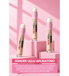 Full Coverage Concealer & Contour Sünger Uçlu Kapatıcı & Kontür 02 6 ml