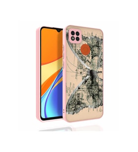 Xiaomi Redmi 9C Uyumlu Kılıf Desenli Kamera Korumalı Parlak Zore Nora Kapak