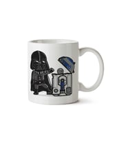 Star Wars Darth Vader R2-D2 Death Star Bin iki Tarafı Baskılı Kupa Bardak