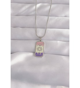 316L Çelik Gümüş Renk Karışık Mineli Ay Figür Tarot Kolye - TJ-BKO9044