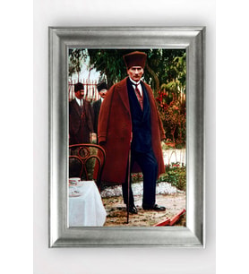 Gümüş Çerçeveli Atatürk Tablo cv1262