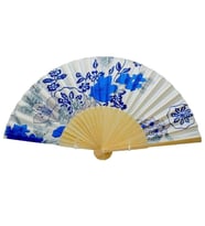 Japon Bambu Kumaş Yelpaze Çanta Boy Stant Hediyeli No.38 (Karışık)
