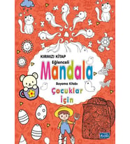 Çocuklar İçin Mandala Kırmızı