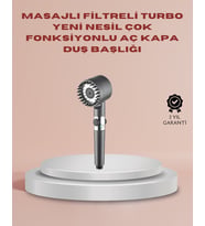 Filtreli Özellikli Duş Başlığı Aç Kapa Tuşlu