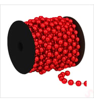 Zincir Boncuk Makara, 6mm x 8mt - Kırmızı