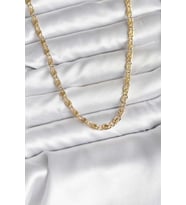14K Gold Renk Kaplama Zincir Model CM Kadın Kolye - TJ-BKO10732