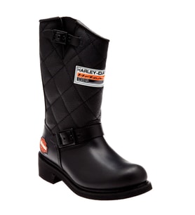 Harley Davidson Laconia 644 Black Deri Kadın Çizme (Siyah)