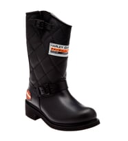 Harley Davidson Laconia 644 Black Deri Kadın Çizme (Siyah)