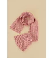 Chuba Çocuk Yumuşak Tuşeli Fitilli Atkı Bere Takımı 3-6 Yaş Pembe CHKIDS101