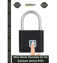 #AsmaKilit Biyometrik Güvenlik Çelik Valiz Dolap Kapı Pencere Mini Akıllı Parmak İzi İle Çalışan Asm