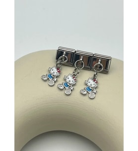 Çelik Silver Hi Kitty Sallantılı Nomi Charm - 25-crm84