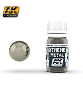 AK 482 30 ml. Duralüminyum Rengi, Xtreme Metal Serisi Model Boyası