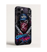 Graffiti Skull — Tüm Telefon Modellerine Uyumlu Kaplama- Sipariş Sonrası Marka ve Modelinizi İletiniz