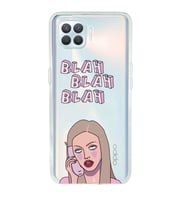 Oppo Reno 4 Lite Uyumlu Blah Blah Blah Mean Girls Desenli Şeffaf Telefon Kılıfı