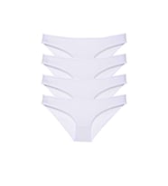 4 adet Süper Eko Set Likralı Kadın Slip Külot Beyaz