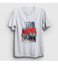 Presmono Unisex Beyaz The Big Bang Theory T-Shirt