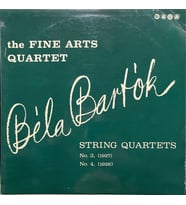 Bela Bartok, The Fine Arts Quartet – String Quartets Nos. 3 And 4 Classic LP Plak (Karışık)