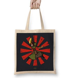 Avatar The Last Airbender Suki Retro Japanese Avatar Bez Çanta Uzun Saplı