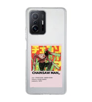 Redmi Mi 11T/Mi 11T Pro Uyumlu Chainsaw Man Anime Desenli Şeffaf Telefon Kılıfı
