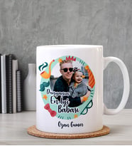 Kişiye Özel Fotoğraflı 2 Tasarımlı Beyaz Kupa
