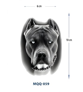MQQ-059 PİTBULL DESEN GEÇİCİ DÖVME-TATTO