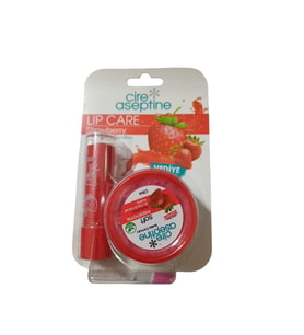 CİRE ASEPTİNE Dudak bakım kremi LİP CARE dudak bakım kremi  ÇİLEK & 30ML KREM ÇİLEK