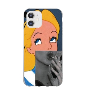 Iphone 11 Uyumlu Alice Tasarımlı Şeffaf Telefon Kılıfı