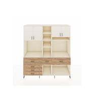 Kronos Dolap 11 Raflı 6 Çekmeceli 4 Kapaklı 220x59x243 Aytaşı-Aytaşı/Çam
