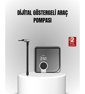 6000mah Bataryalı Type-c Şarjlı Mini Hava Kompresörü Led Işıklı