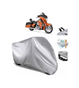 Flhxse2 Cvo Street Glide (bağlantı Tokalı) Uyumlu SolarBlock Prime Motosiklet Brandası Örtüsü (Siyah)
