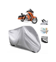 Flhxse2 Cvo Street Glide (bağlantı Tokalı) Uyumlu SolarBlock Prime Motosiklet Brandası Örtüsü (Siyah)