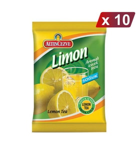Altıncezve Limon Aromalı İçecek Tozu - Soğuk 450 G - 10LU PAKET
