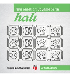 Halı - Türk Sanatları Boyama Serisi (20 Adet Kartpostal)