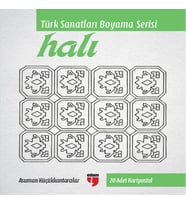 Halı - Türk Sanatları Boyama Serisi (20 Adet Kartpostal)