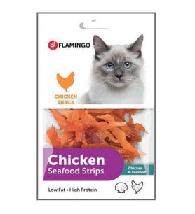 Flamingo Chicken Seafood Tavuk ve Balık Etli Snack Kedi Ödülü 85 Gr