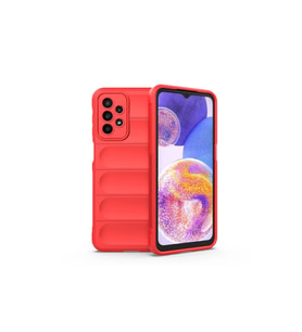 Samsung Galaxy A23 4g Kılıf Optimum Silikon - Kırmızı
